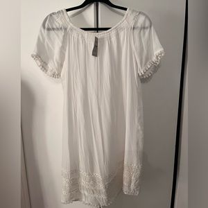 NWT Loft petite small white dress